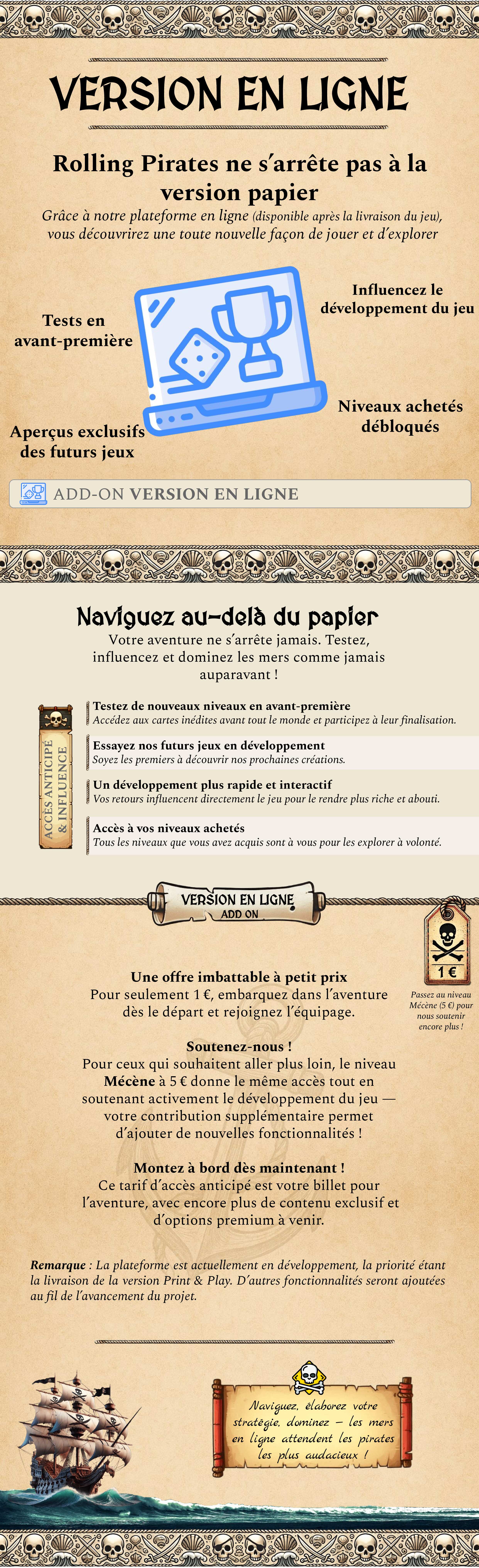 Rolling Pirates - Version en Ligne